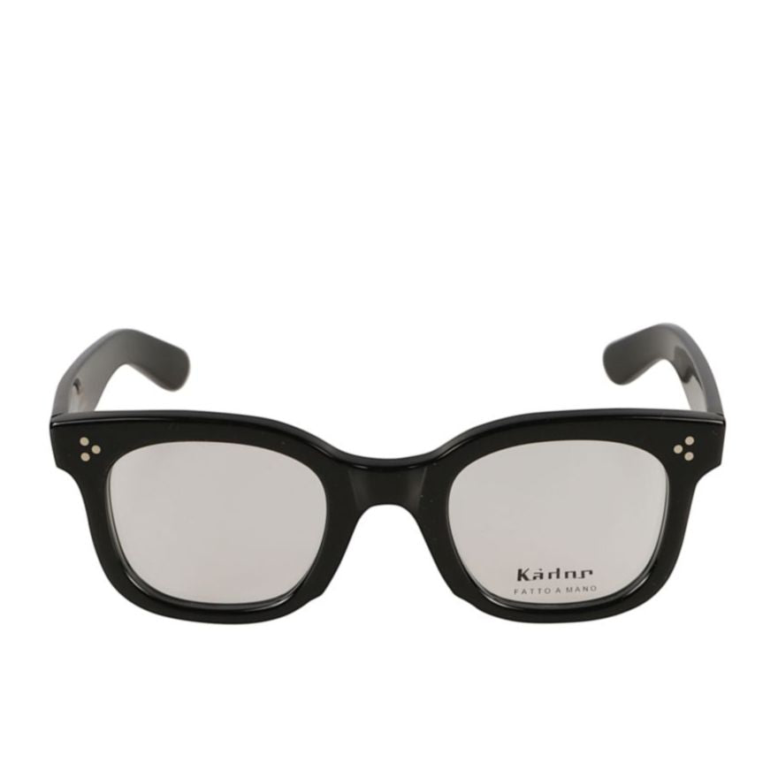 Heritage Bold Square Frame Sunglasses with Glossy Black Finish