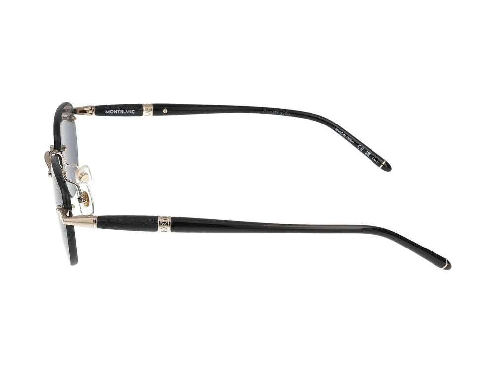 Sunglasses Montblanc MB0412S 001 gold black grey 48/20/150