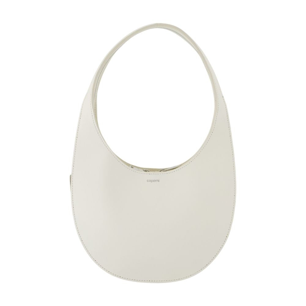 Double Gusset Swipe Bag - Leather - White