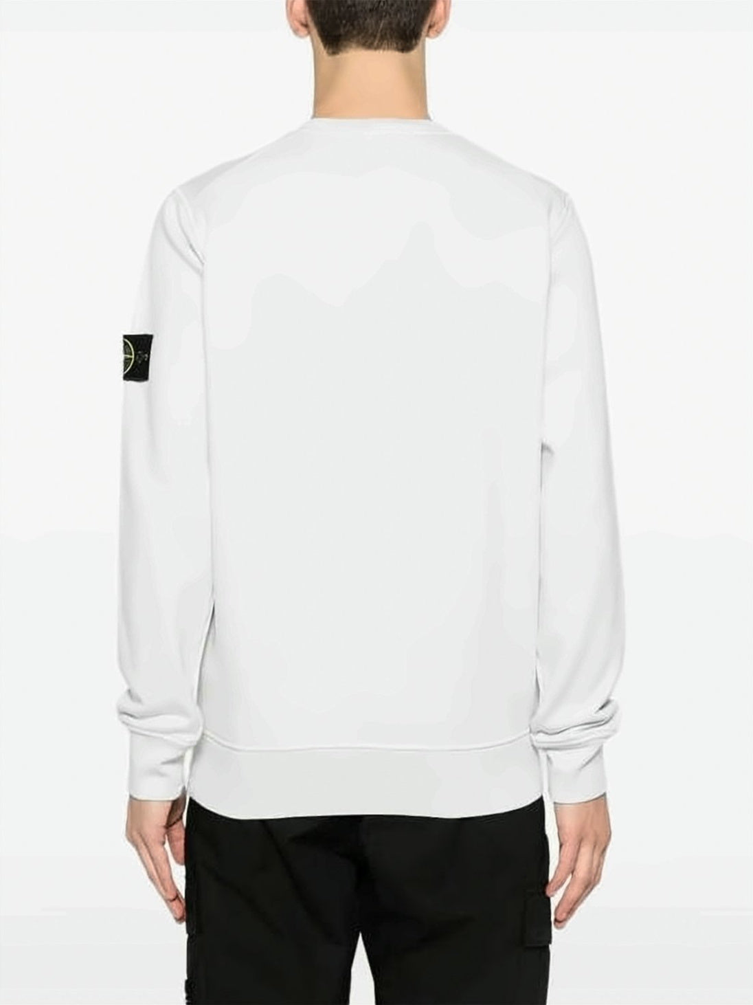 Long-Sleeve Crewneck Sweatshirt with Compass Patch