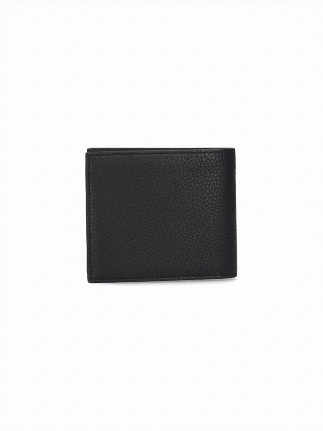 Textured Calf Leather Bifold Wallet with Lambskin Lining