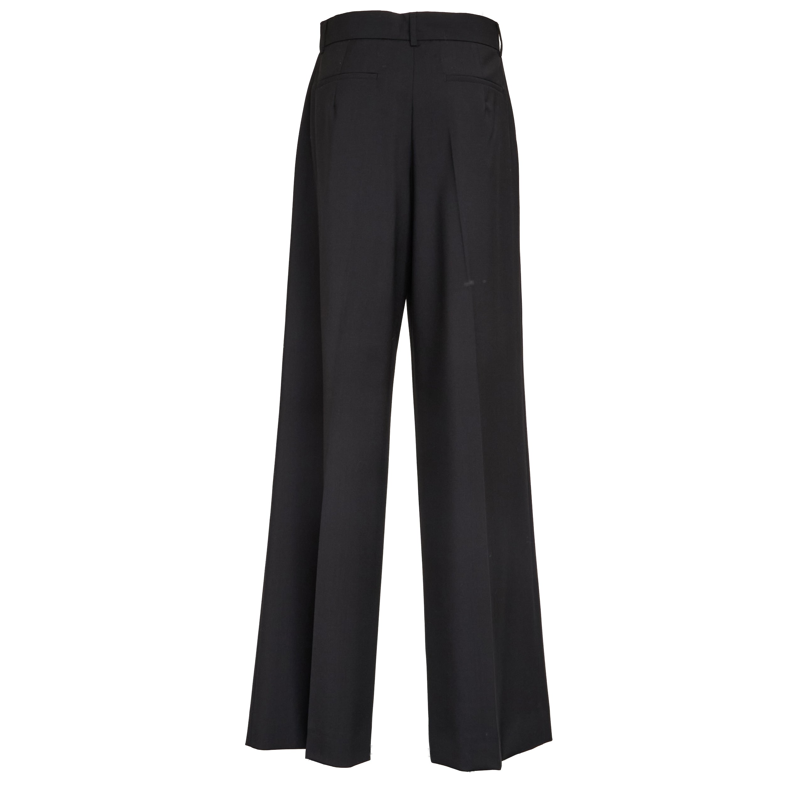 Oversized Black Wool Trousers