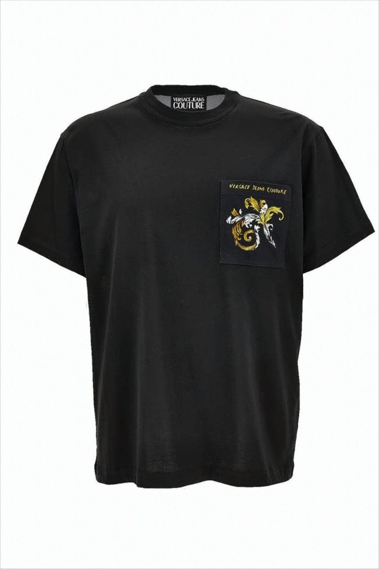 Baroque-Print Short-Sleeve Versace T-Shirt