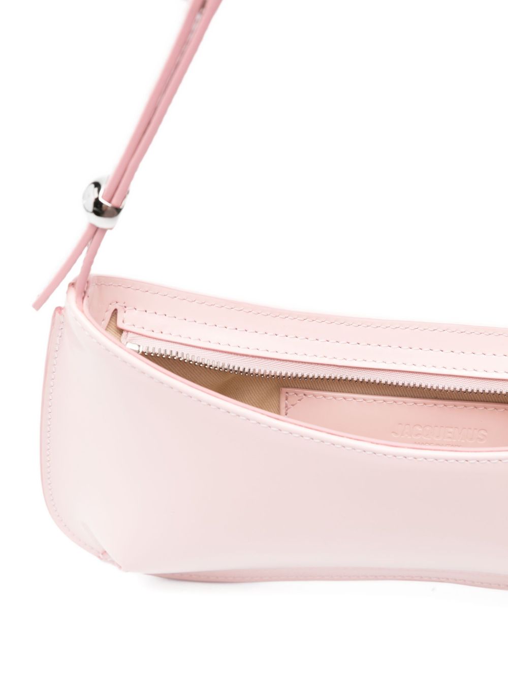Elongated Top Zip Shoulder Bag