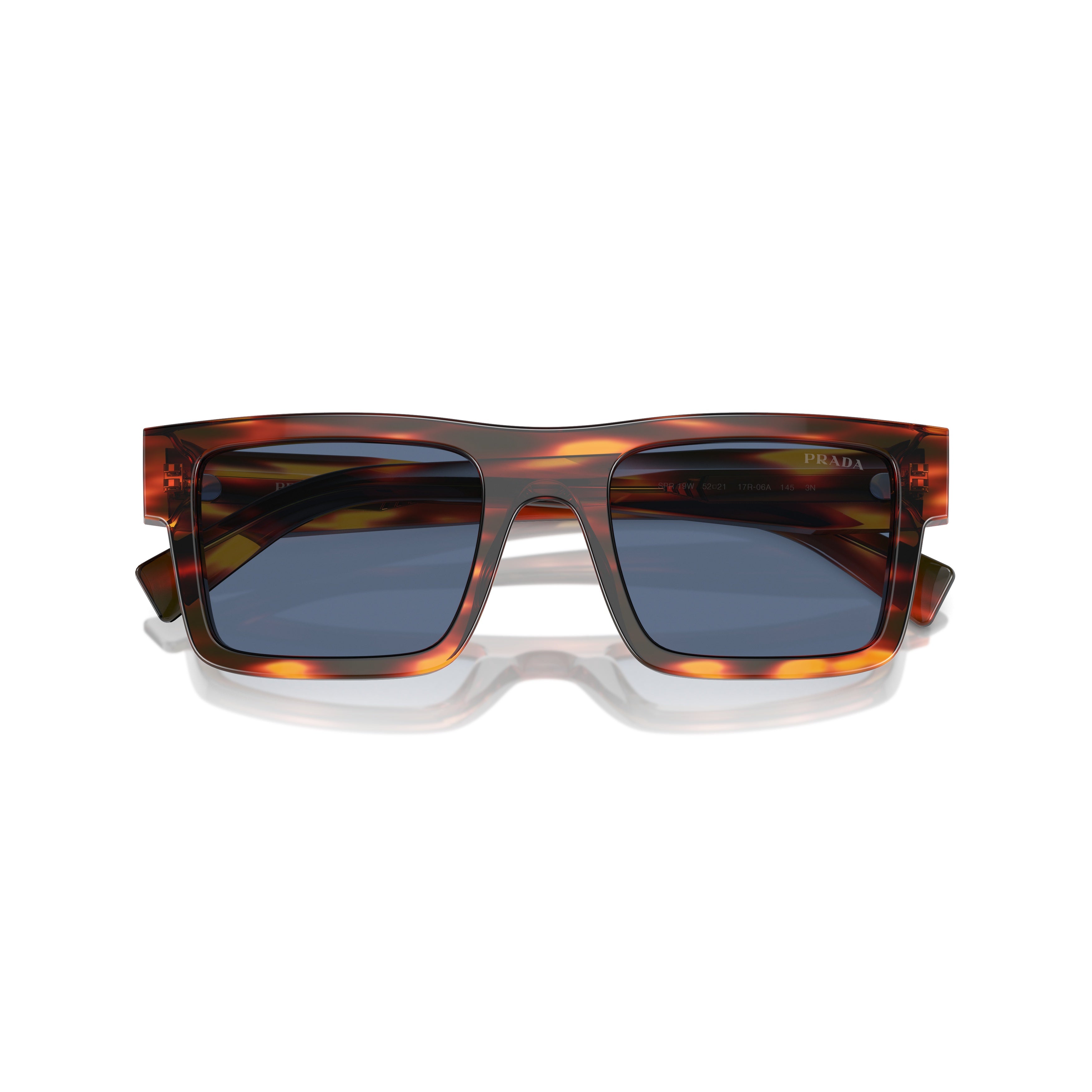 0pr 19ws Rectangular Tortoiseshell Acetate Sunglasses