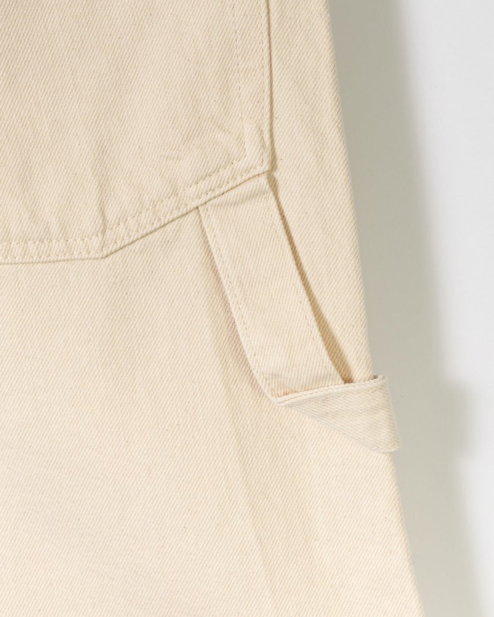 Beige Five-Pocket Shorts With Hammer Loop