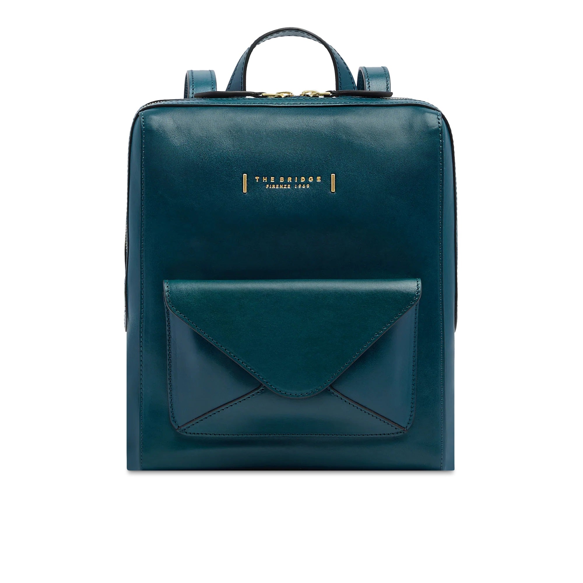 Blue Backpack with Zip Closure