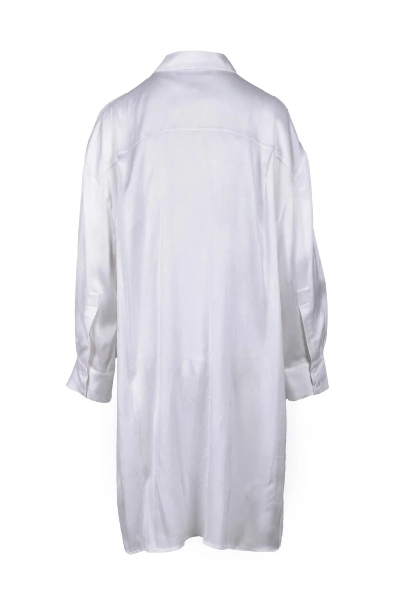 Silk Elastane Shirt - White