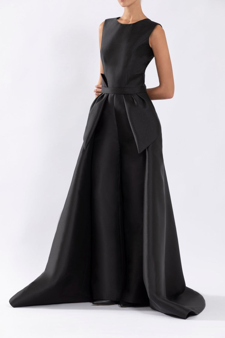 Mikado Classic Jumpsuit With Detachable Overskirt