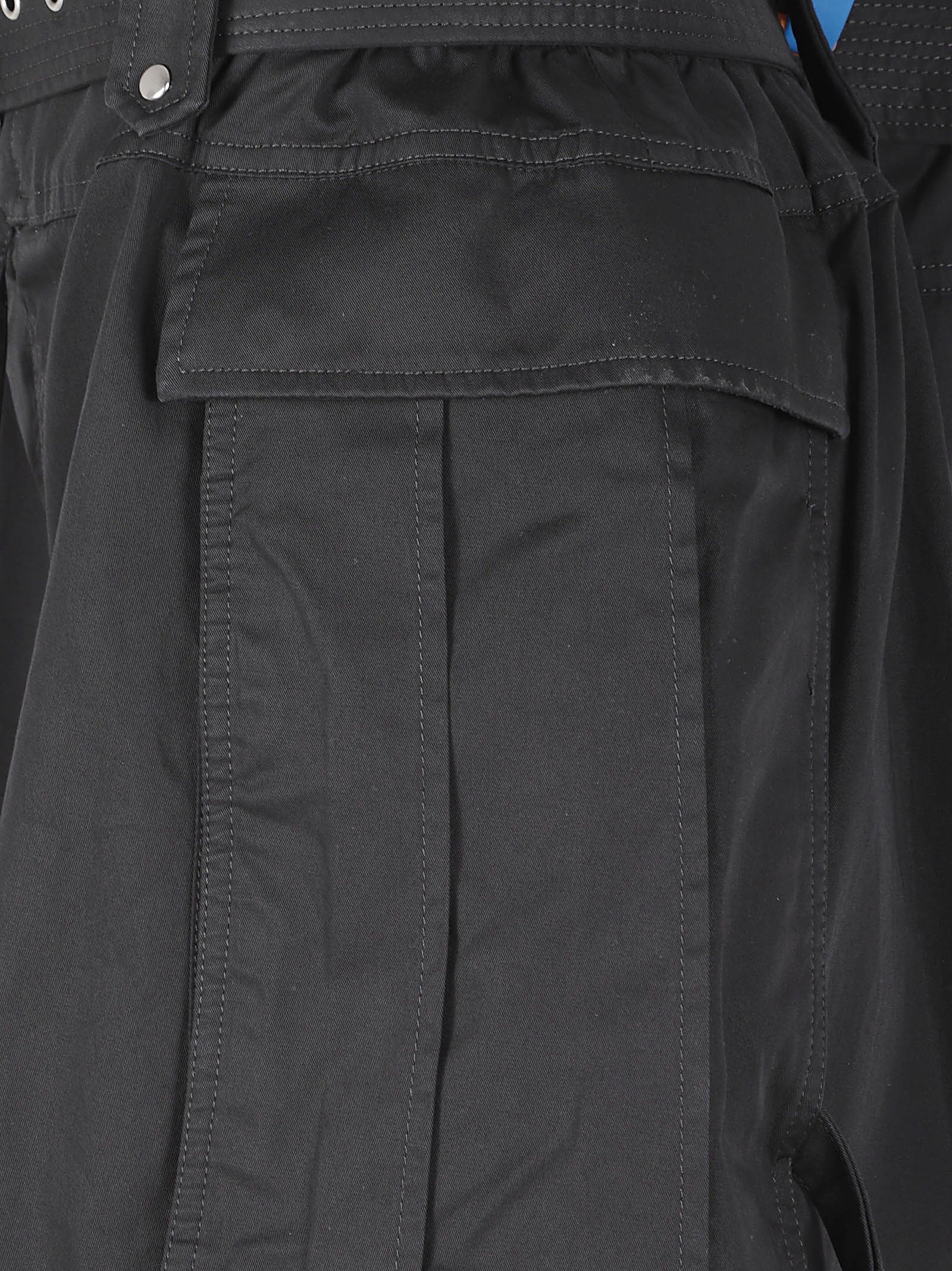 High-Waisted Structured Shorts with Belt and Cuffed Hem