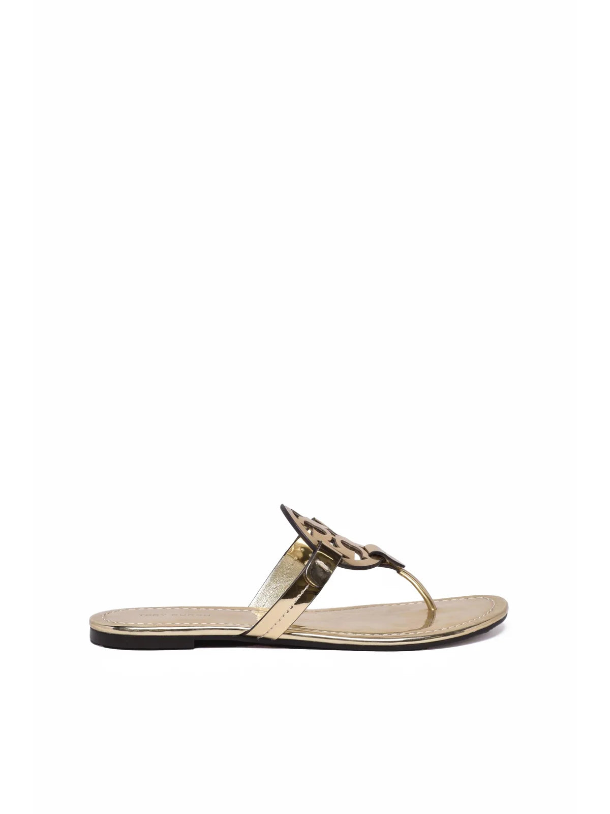 Gold Rubber Flip-Flop Sandal