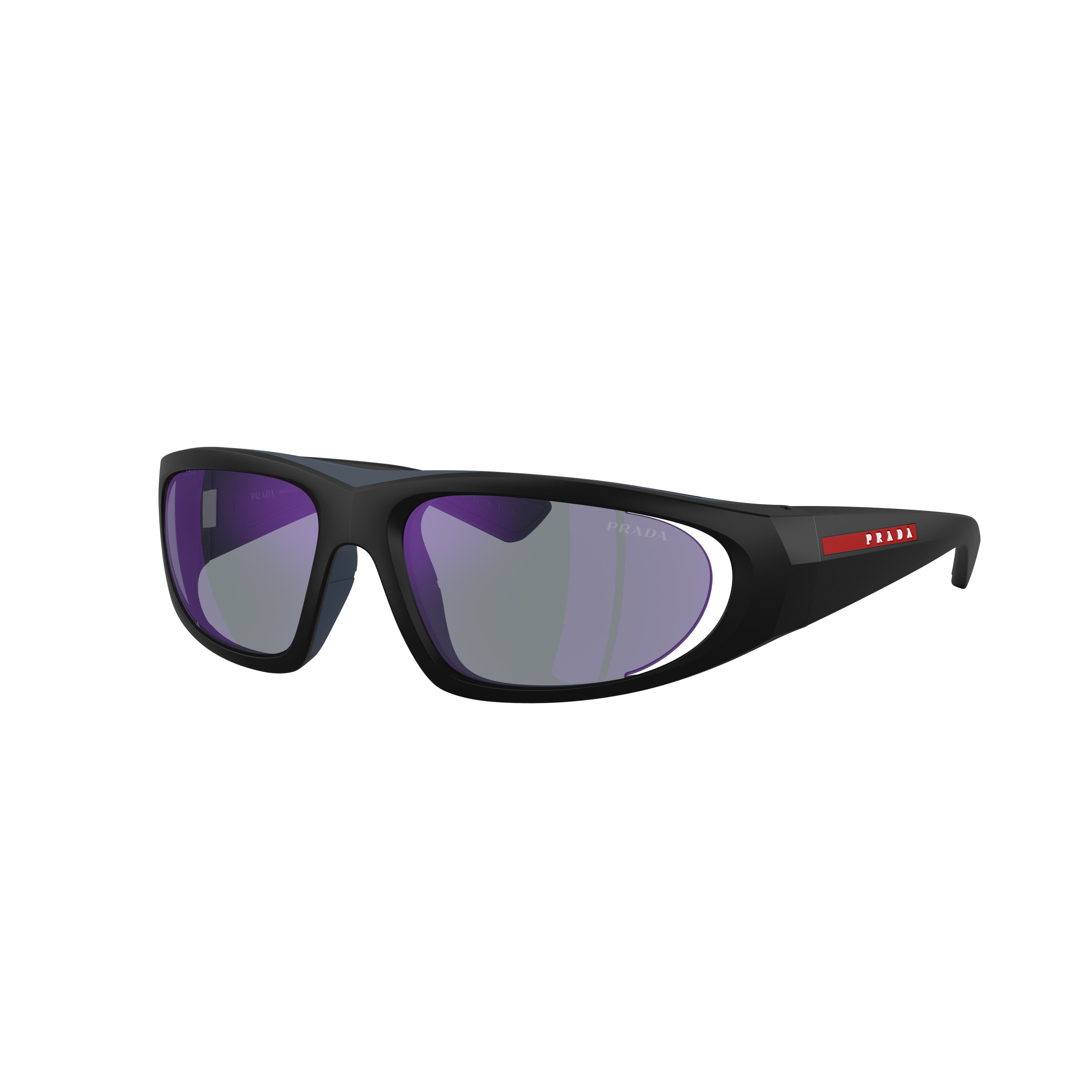 0ps B03s Wraparound Black Sunglasses