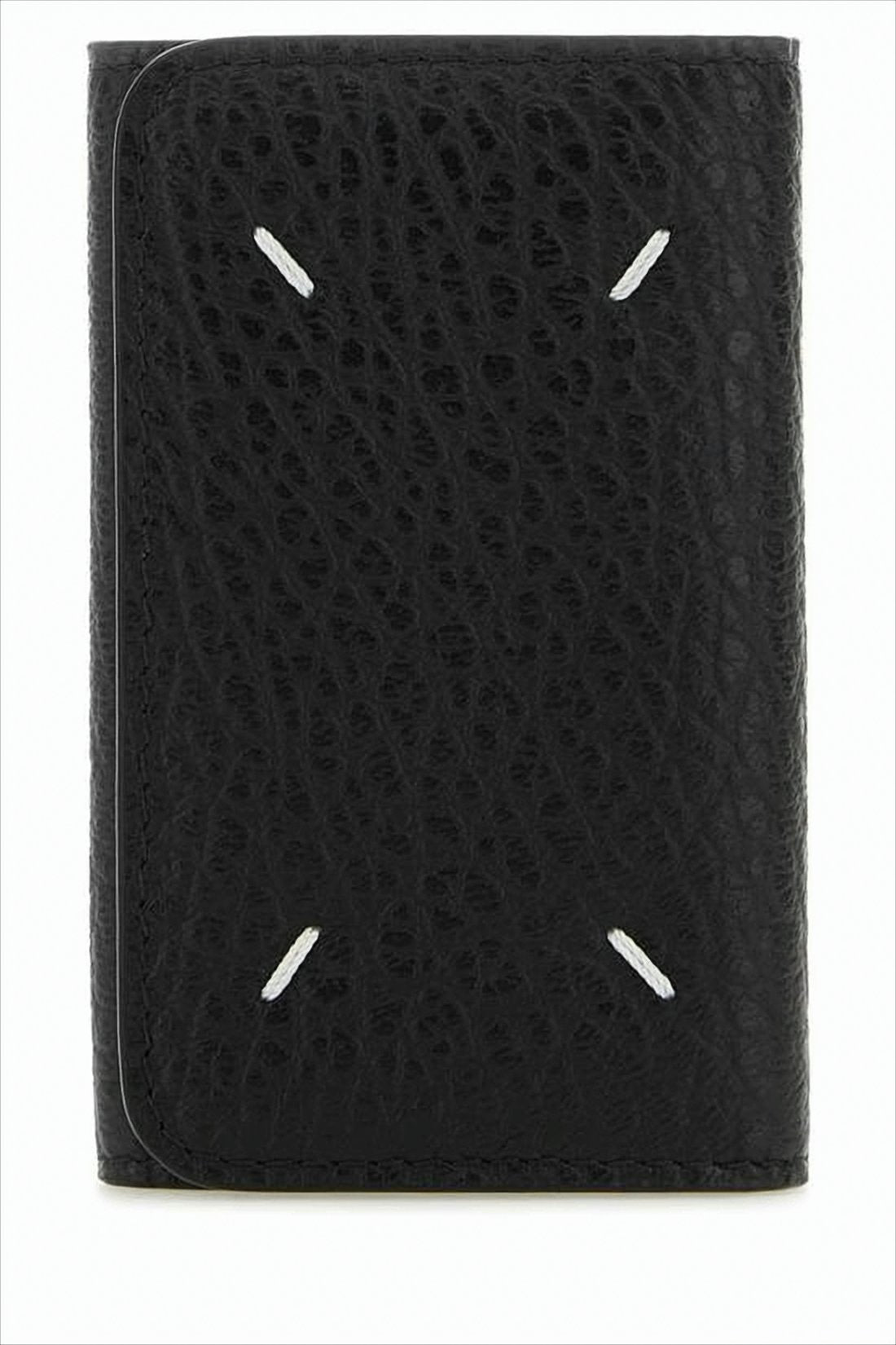 Textured Calf Leather Card Wallet
