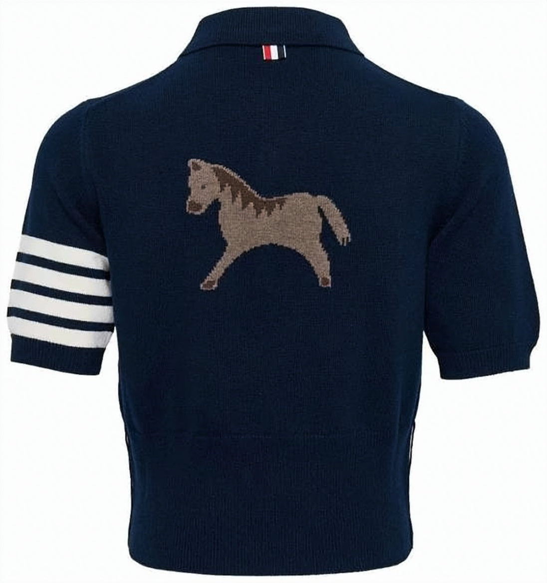 Wool Polo Shirt With Classic Collar