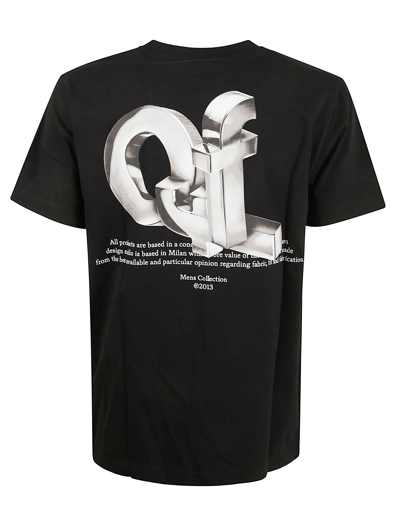 Short-Sleeved T-Shirt with Choker Neckline