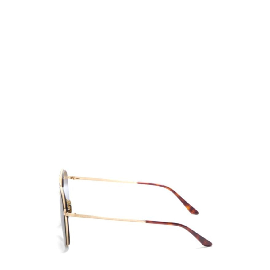Vls-172 Gold-tone Metal Aviator Sunglasses