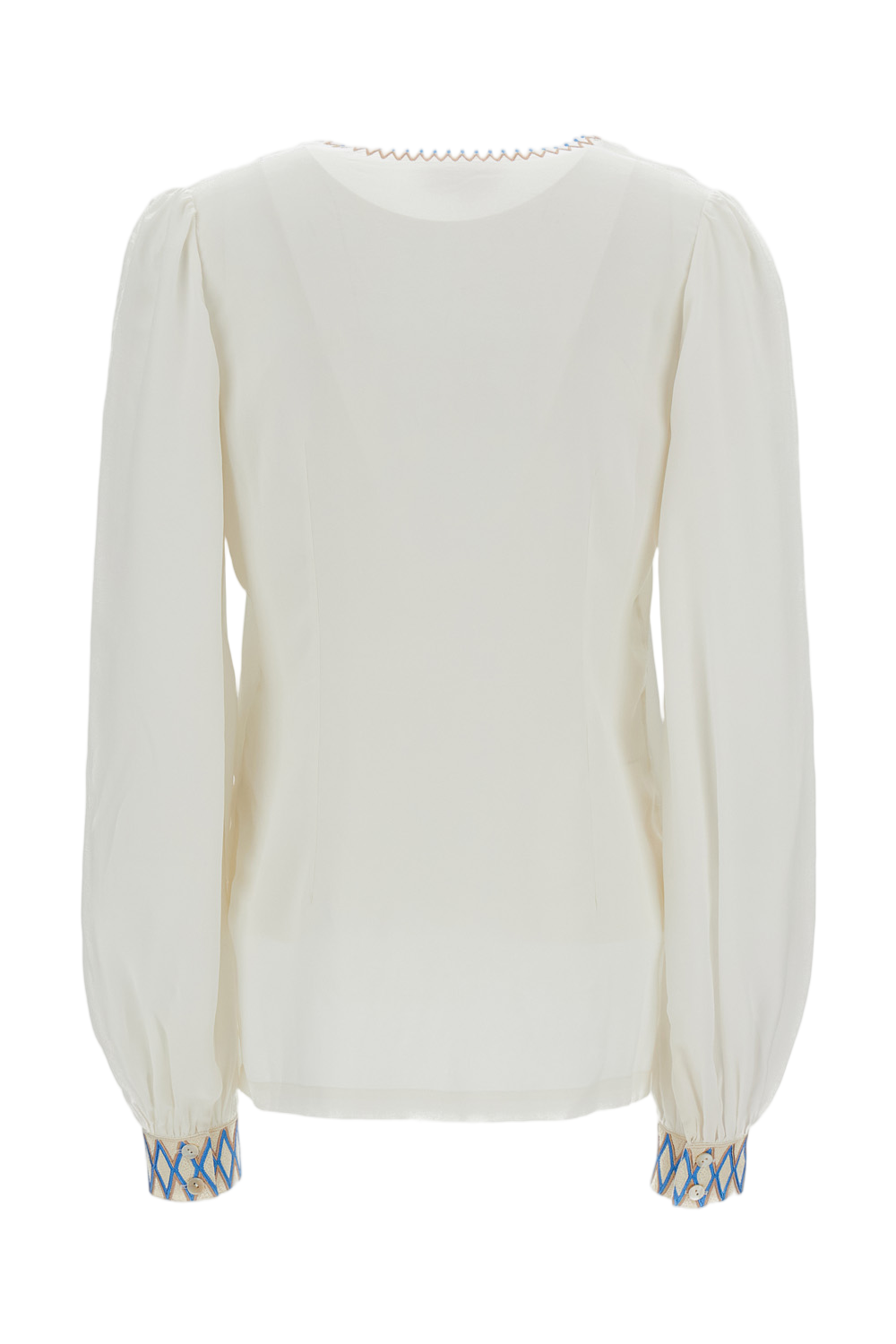 Ballerina Embroidered Silk Blouse