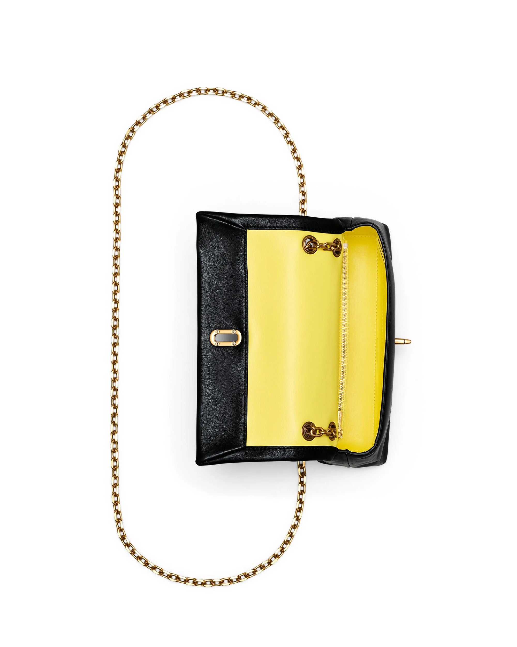 The Dual Chain Mini Bag Black Shoulder Bag