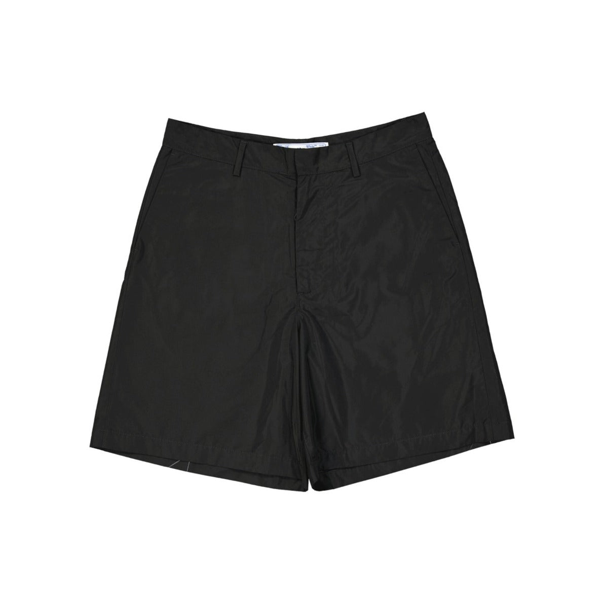 Black Casual Shorts With Design
