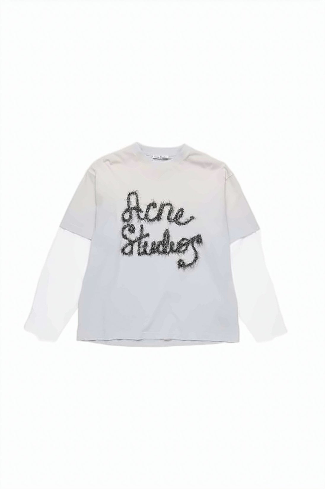 Layered Long-Sleeve T-Shirt with Textured Design