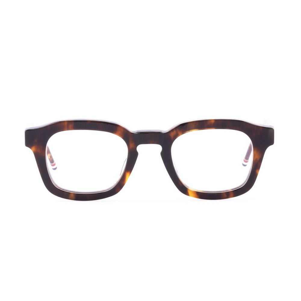 Ueo412A - G0002 Rectangular Brown Havana Acetate Eyeglasses