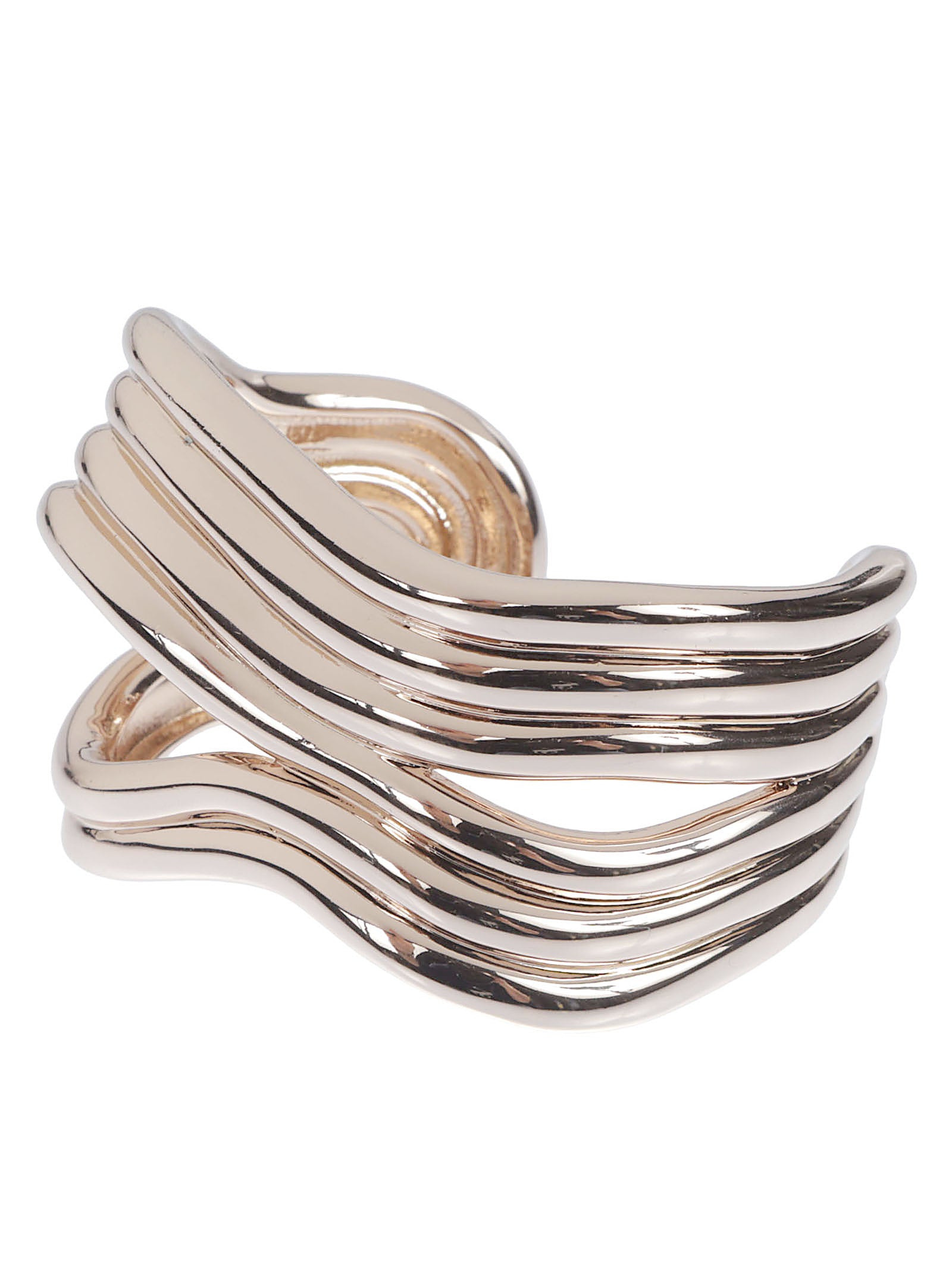 Sculptural Open-Ended Cuff Bracelet