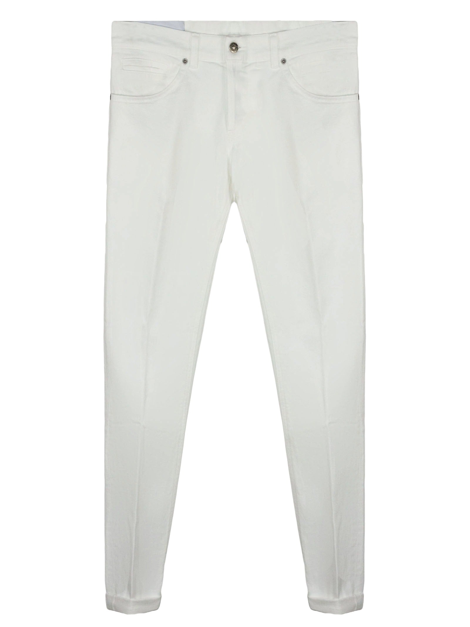 Milk White George Cotton Trousers
