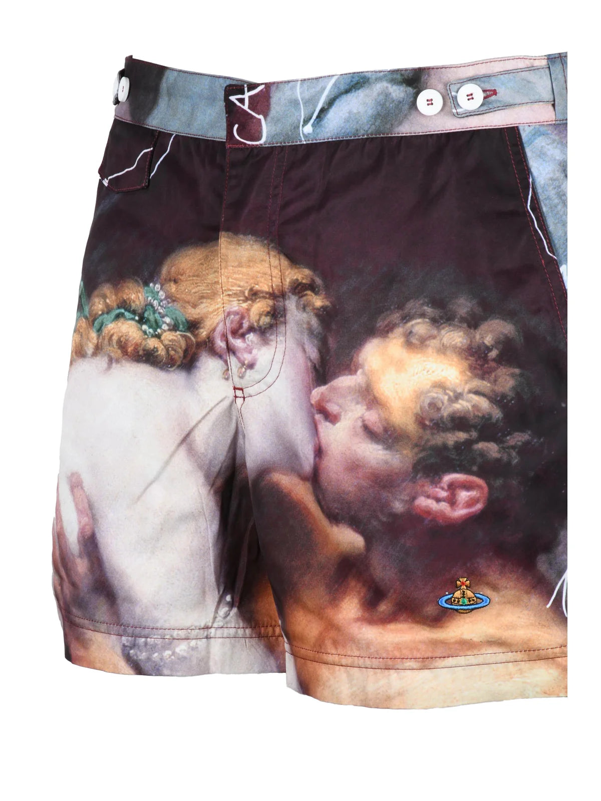 Vibrant Multicolor Artistic Swim Shorts