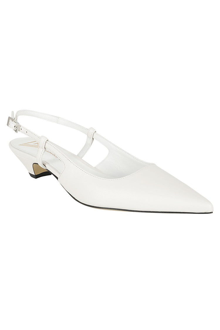 Smooth Leather Sandal With Open Back
