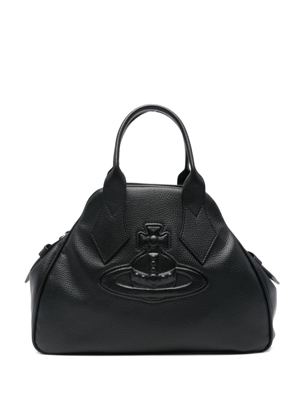 Textured Black Handbag