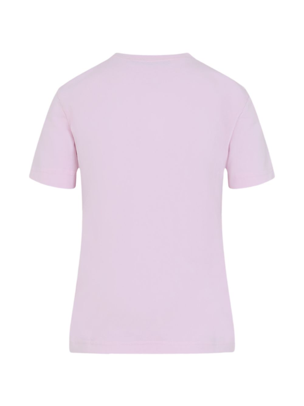 Short-Sleeved Pink Top With Grosgrain Detail