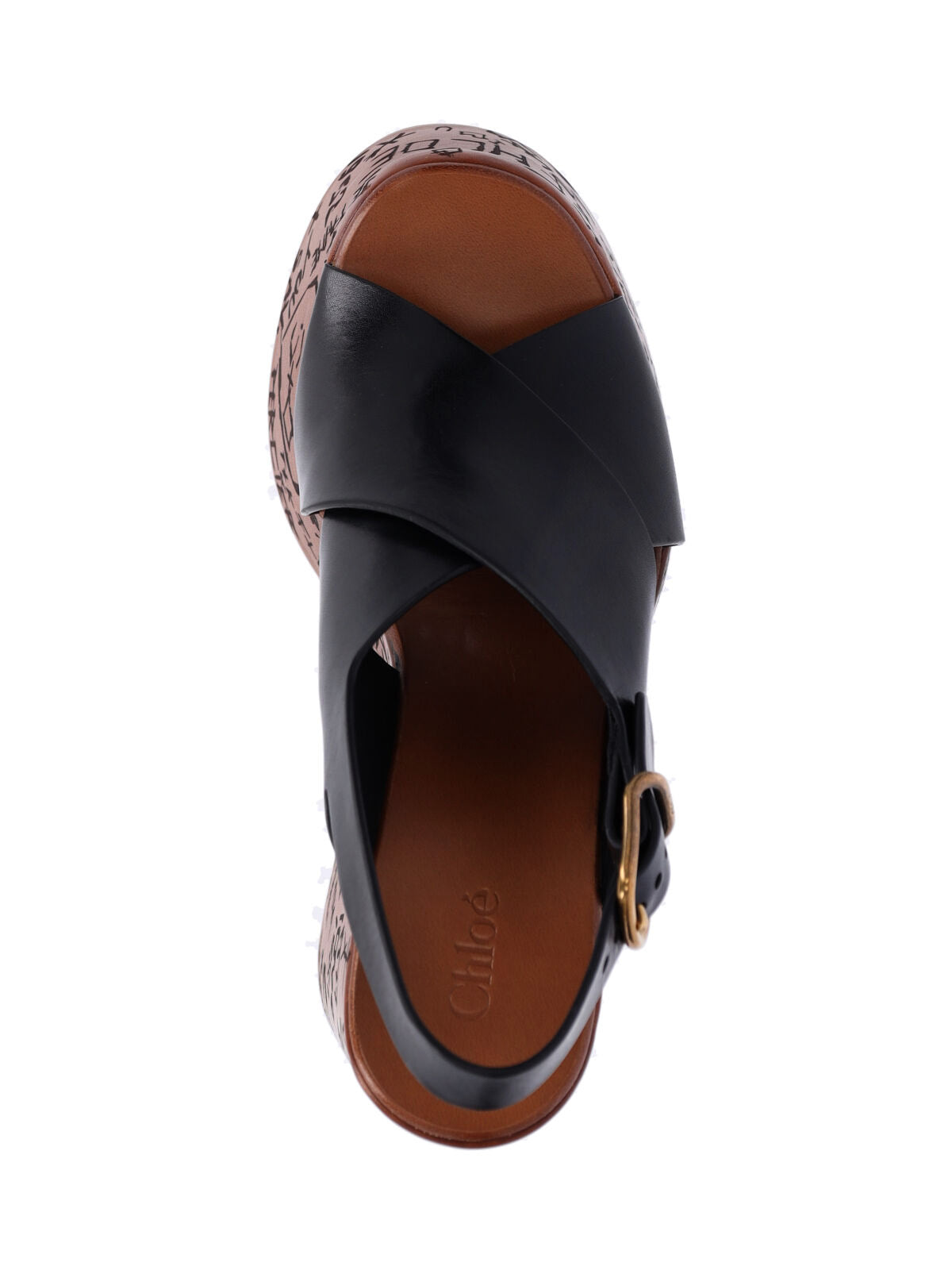 Black Wedge Sandals