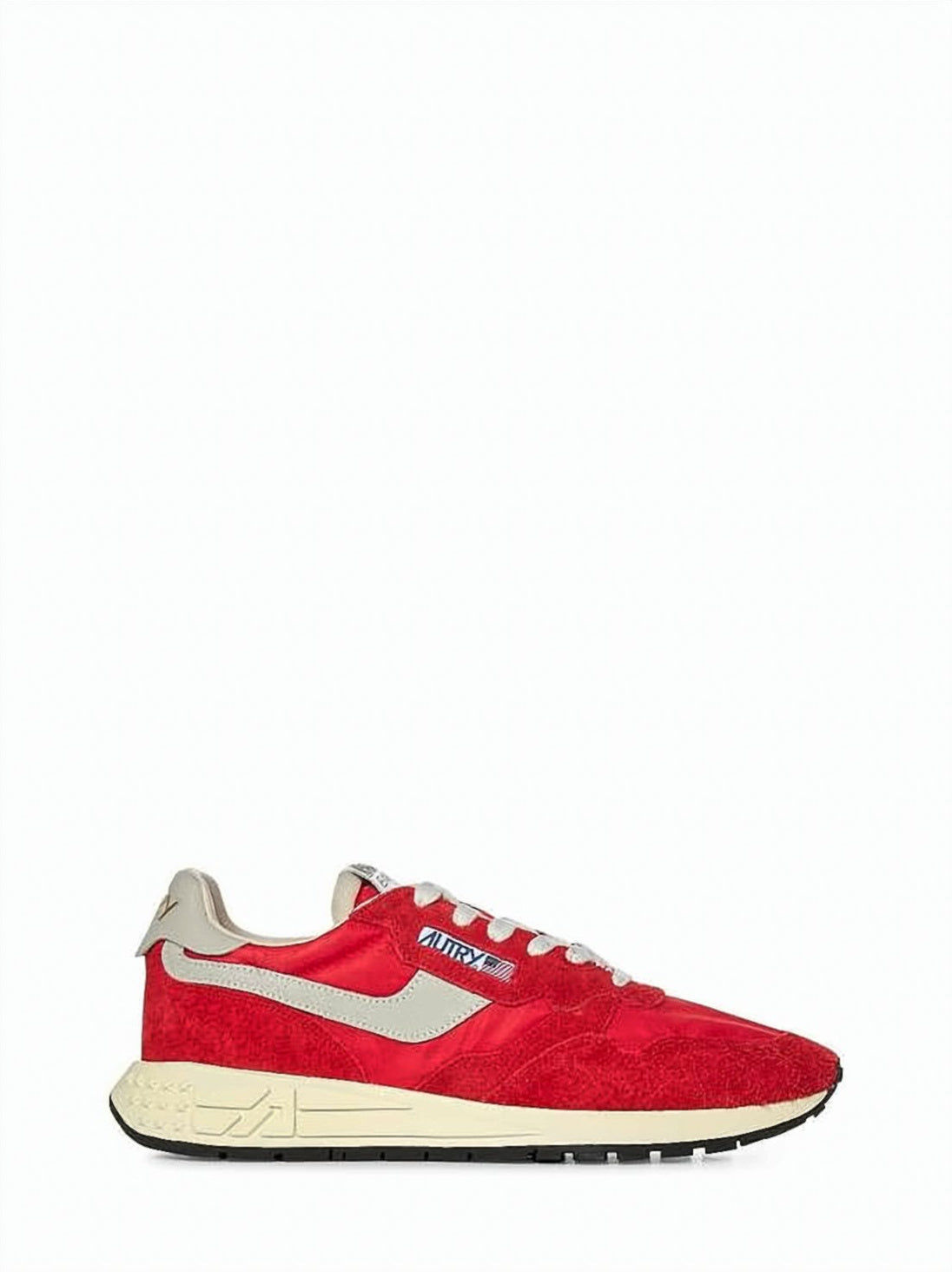 Retro-Inspired Red Sneakers with Suede