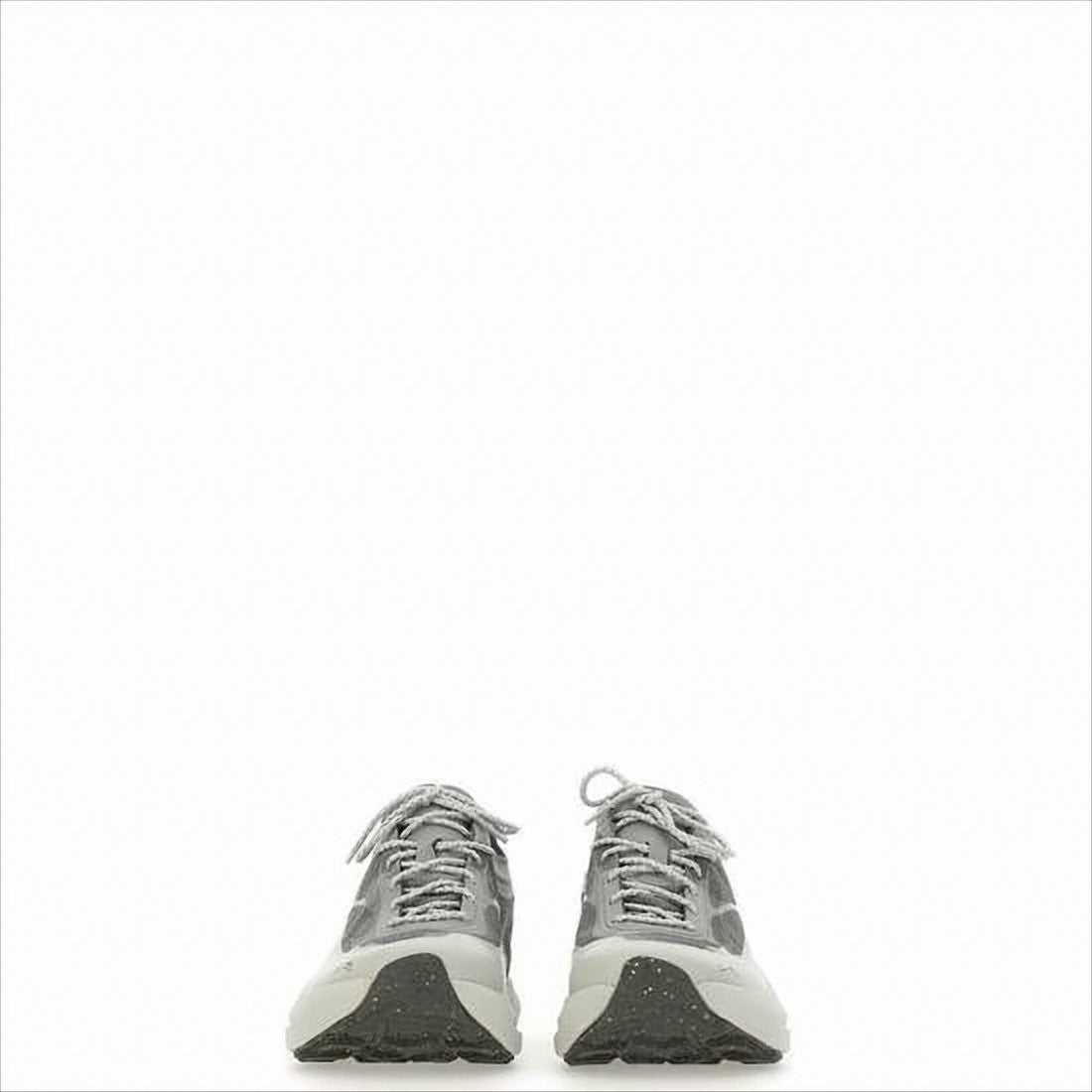 Textured Grey Sneakers with Layered Upper