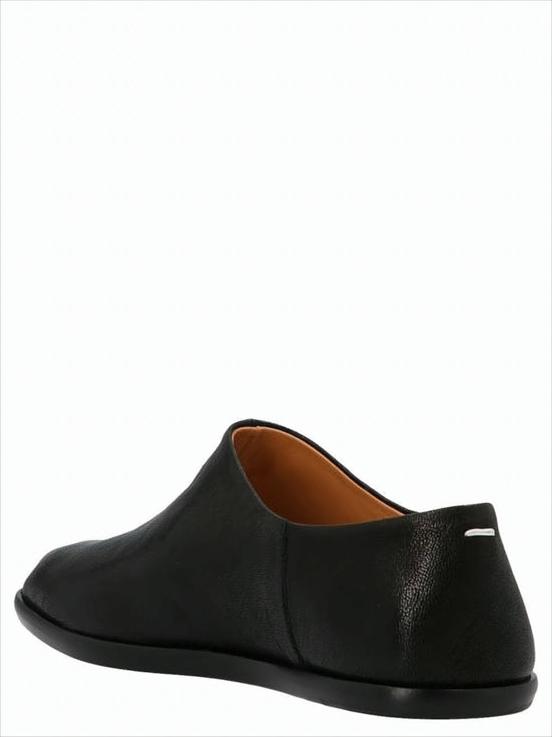 Black Minimalist Loafers with Split-Toe Detail
