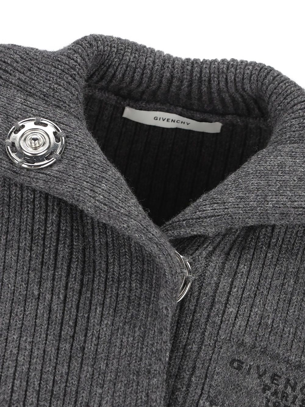 Cropped Grey Knit Sweater
