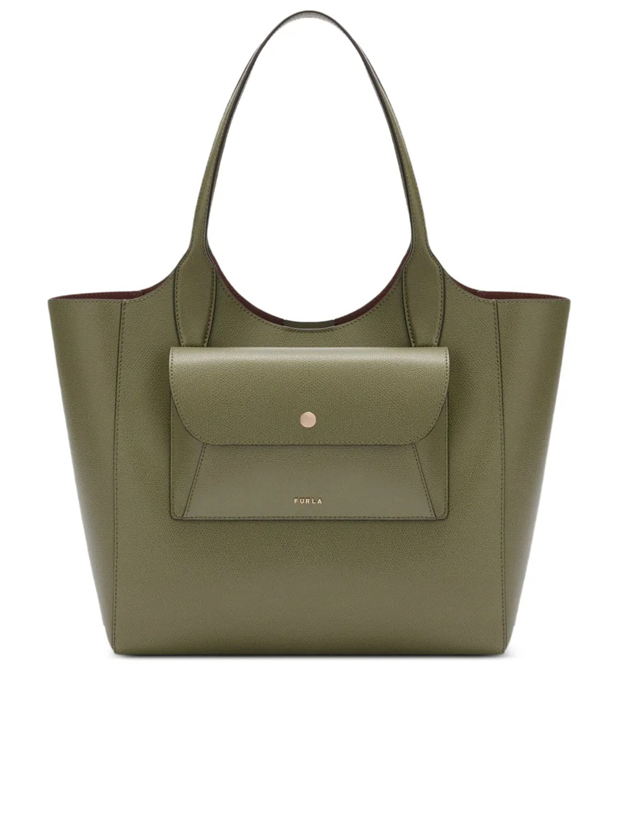 Lea M Tote Textured Leather Handbag