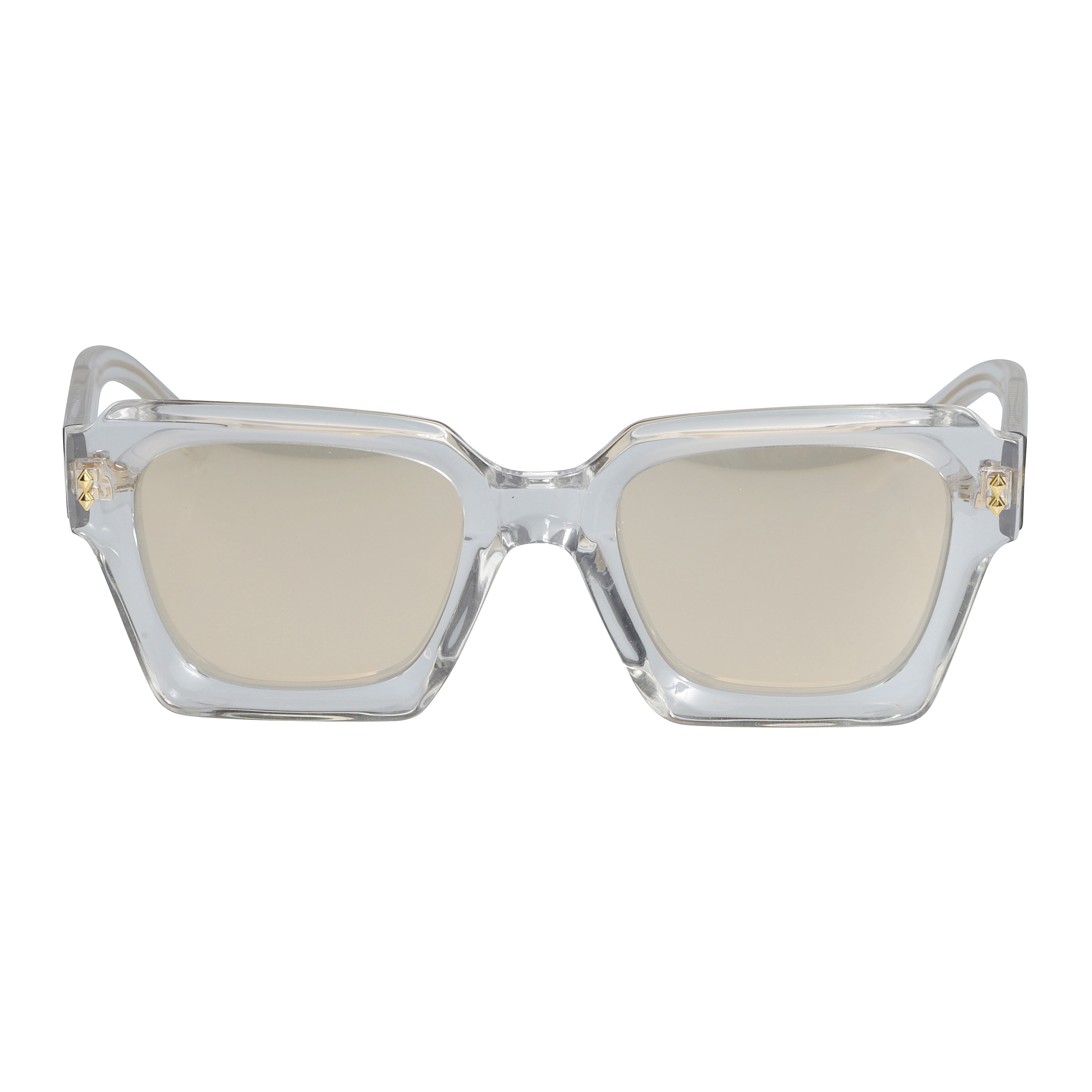 Kallima Glamour Oversized Square Frame Sunglasses with Gold Detailing