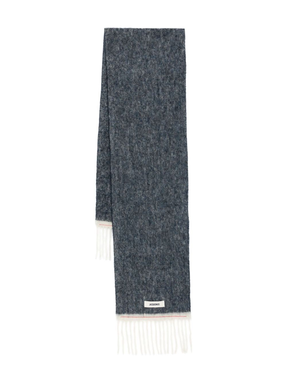 Fringed Dark Grey Scarf