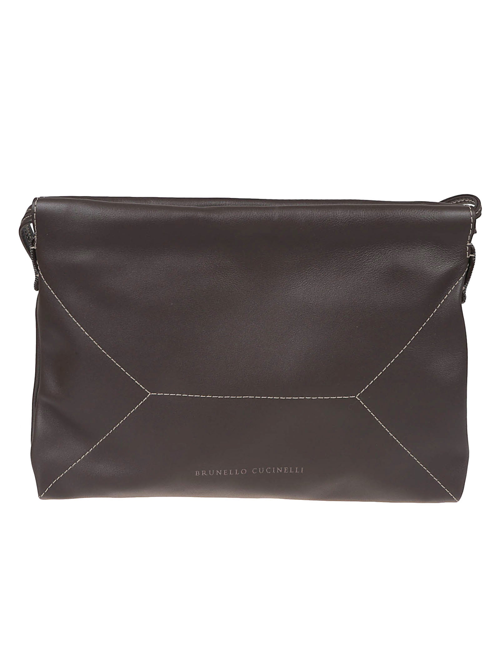 Mini Shoulder Bag in Smooth Brown Leather