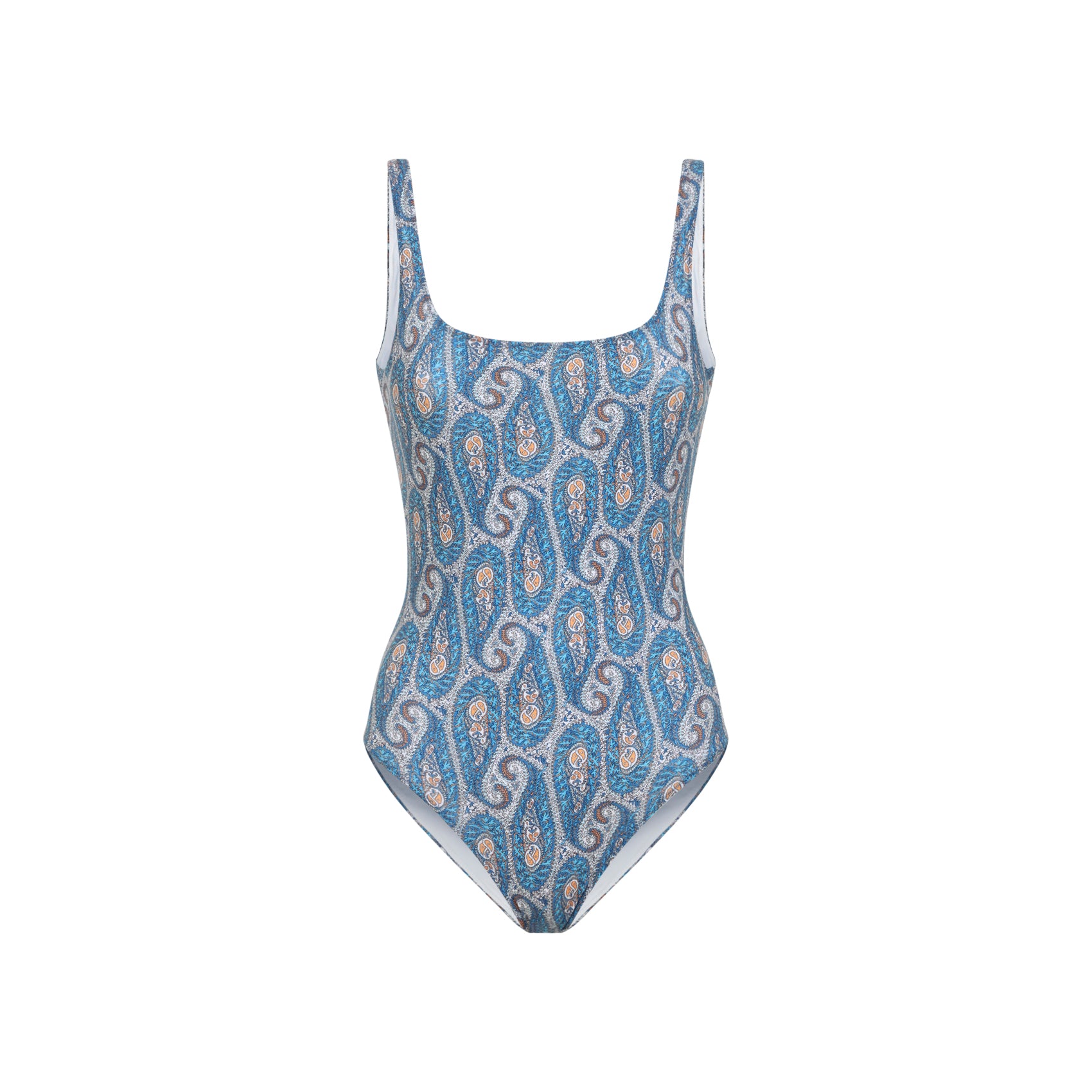 Paisley Pattern One-Piece Swimsuit