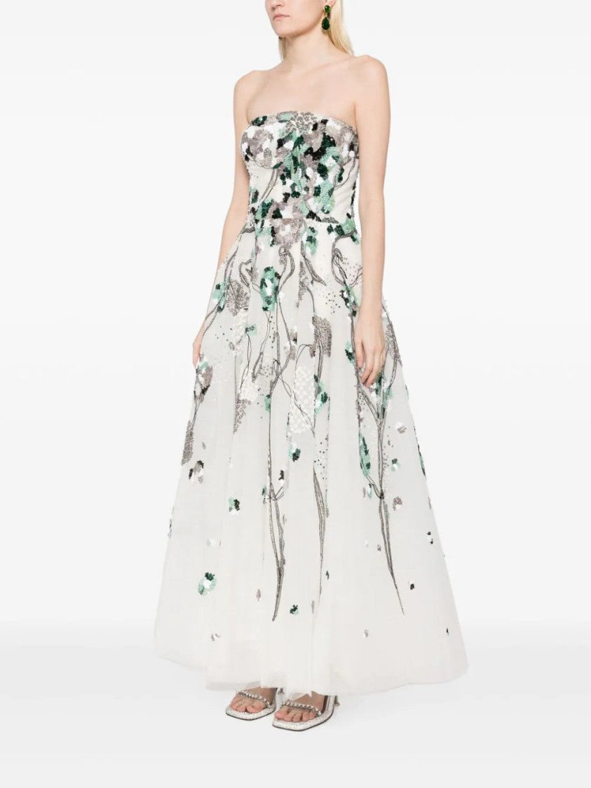 Tulle Midi, Beaded Dress