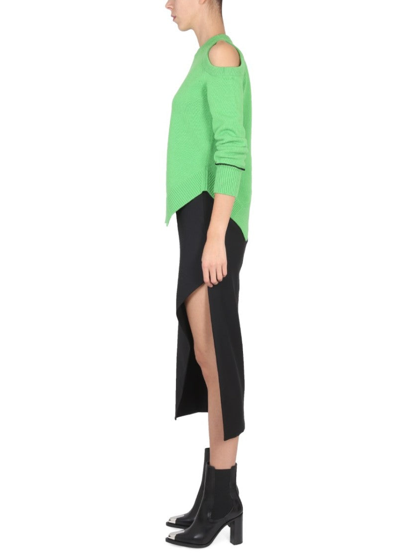 Midi Skirt With Bold Side Slit
