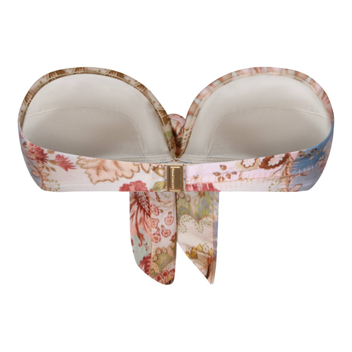 Strapless Bandeau Top with Floral