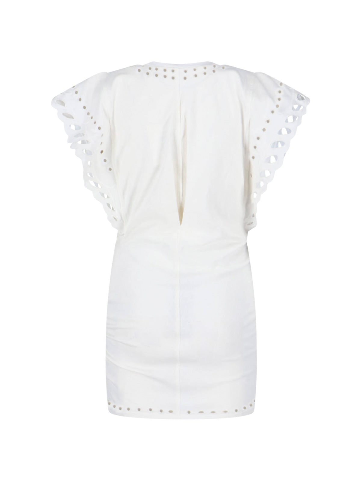 Flowing White Dress with Timeless Elegance