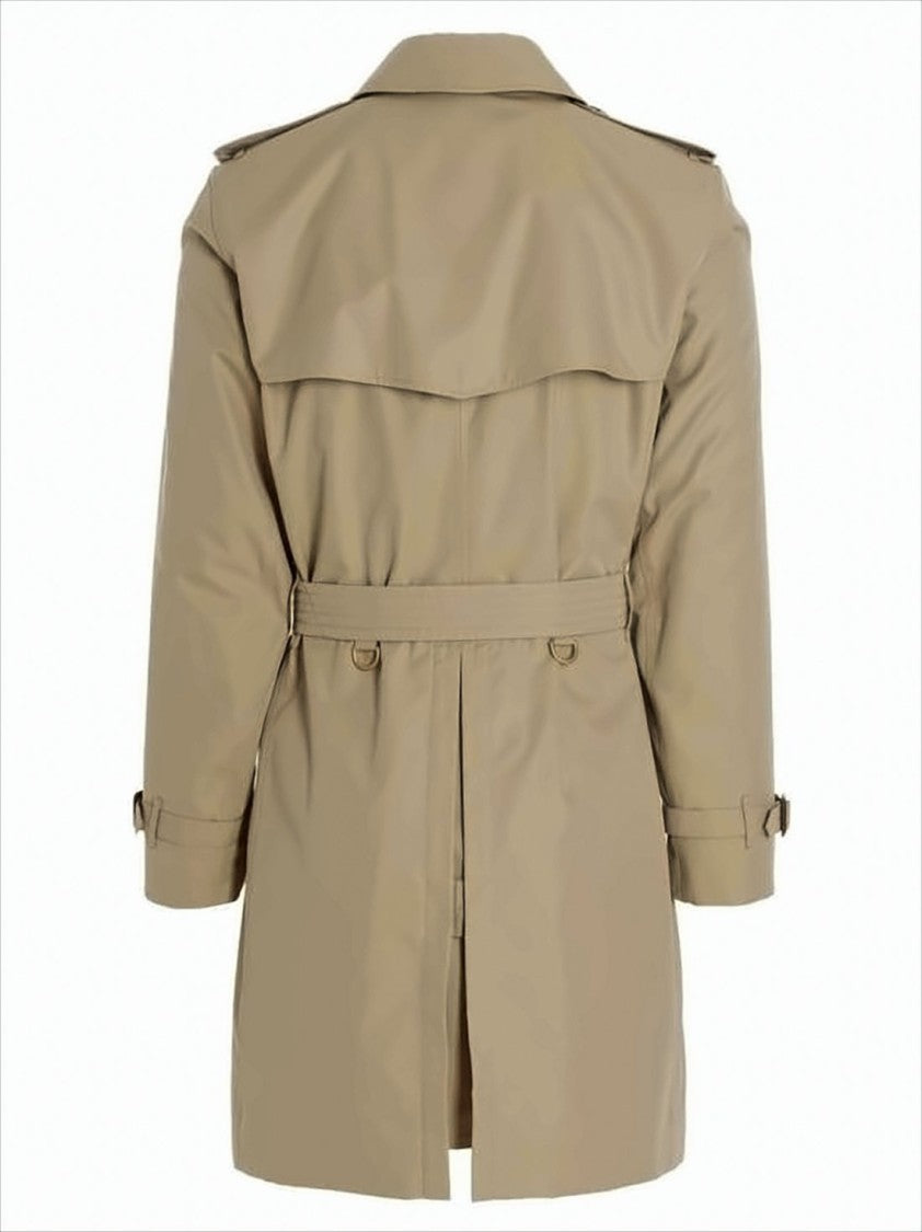 Classic Double-Breasted Trench Coat With Signature Check Interior