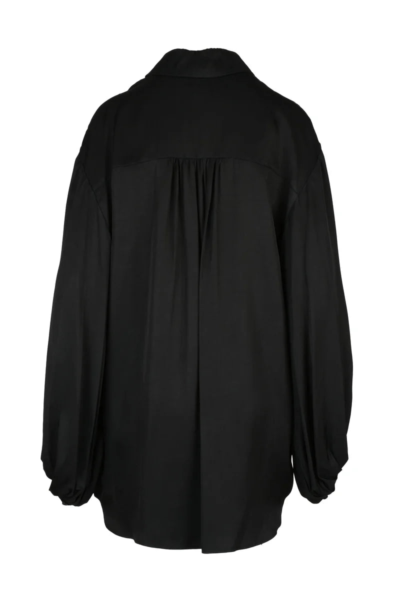 Satin Shirt - Black