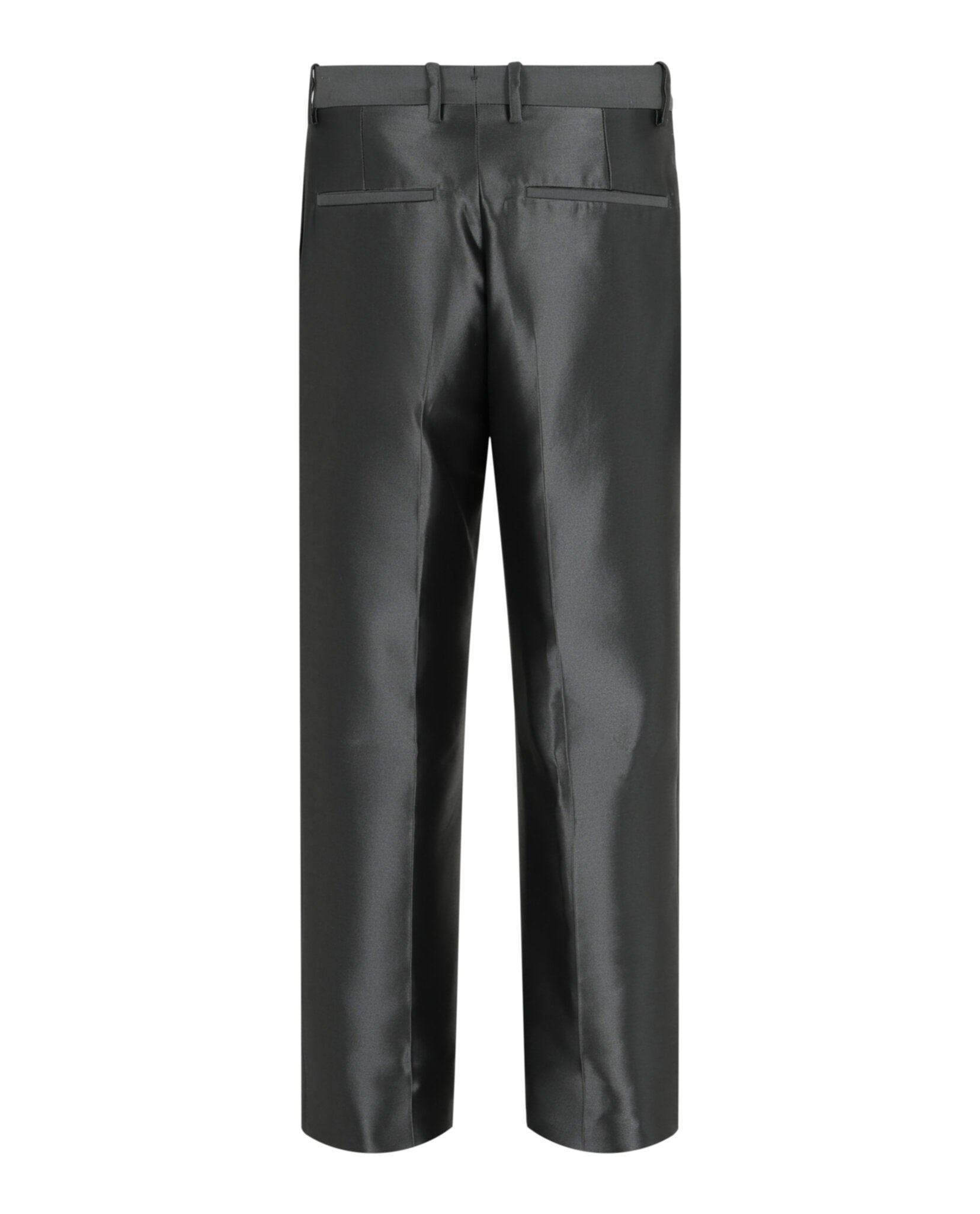 Mid Rise Metallic Sheen Tailored Trousers