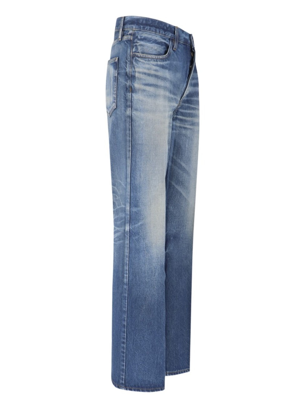 Straight Logo Jeans – Blue