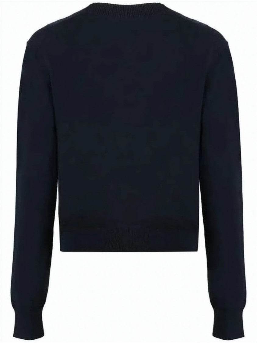 Cropped Cardigan with Deep V-Neckline